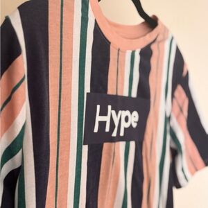 UNISEX SMALL vertical striped shirt